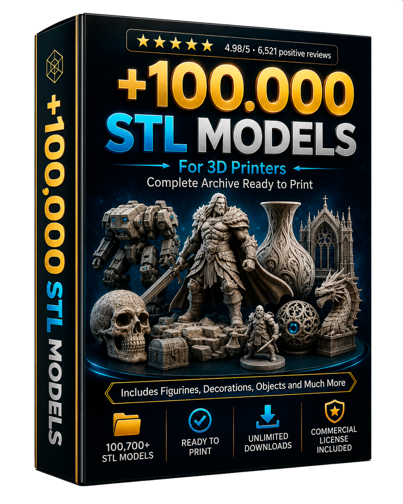 +100.000 archivos STL listos para imprimir